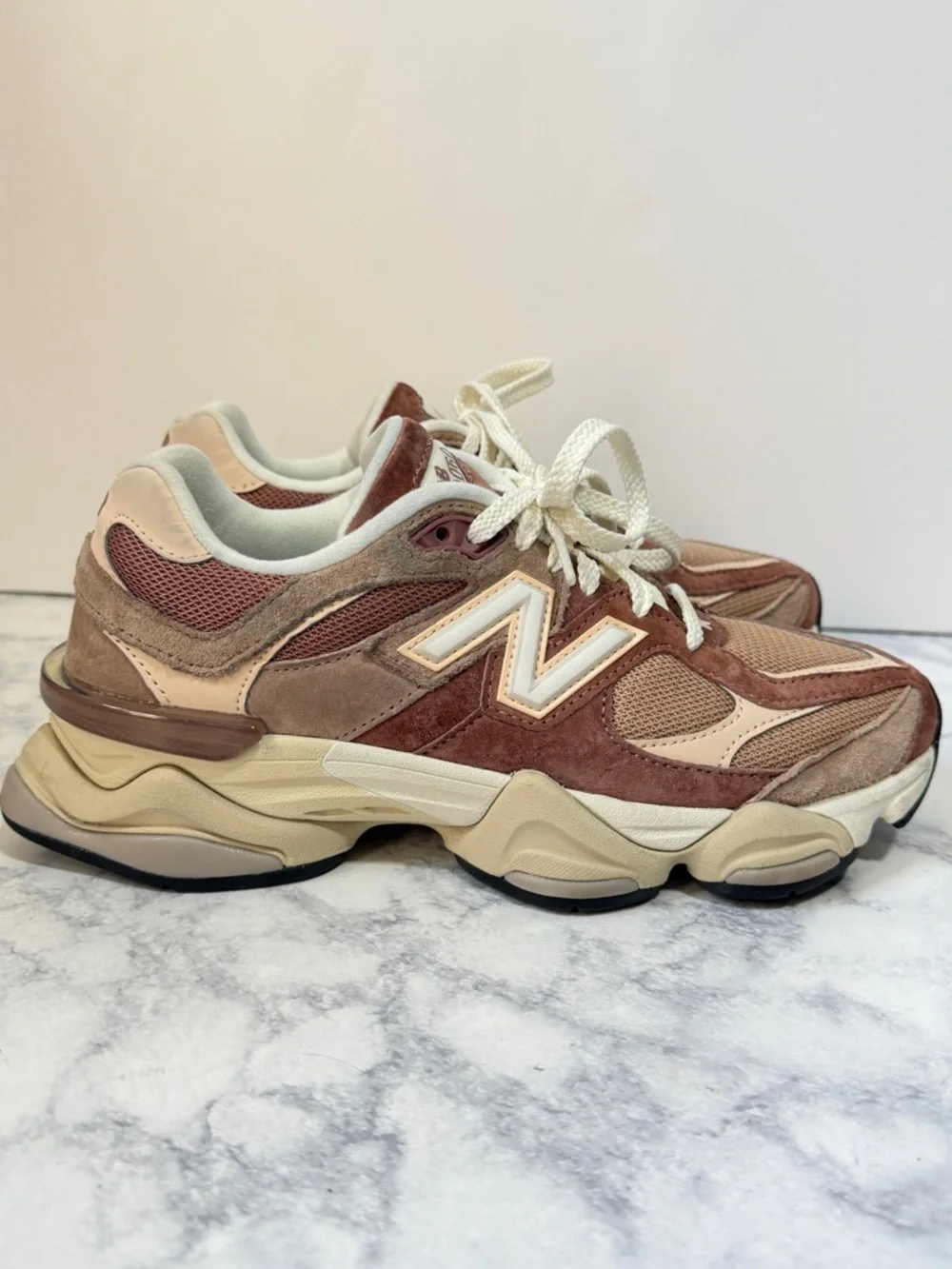 New Balance 960 Sparrow flat taupe vintage rose pink sneakers women’s size 8 - Picture 4 of 10